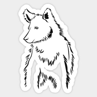 Bear Cub Furry Baby Animal Sticker